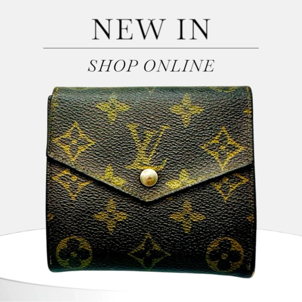 Louis Vuitton Monogram Porte Monnaie Billets Wallet Authentic